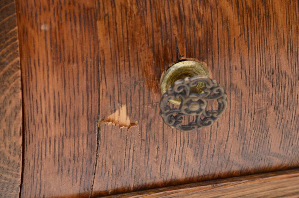 Antique Tiger Oak Sideboard