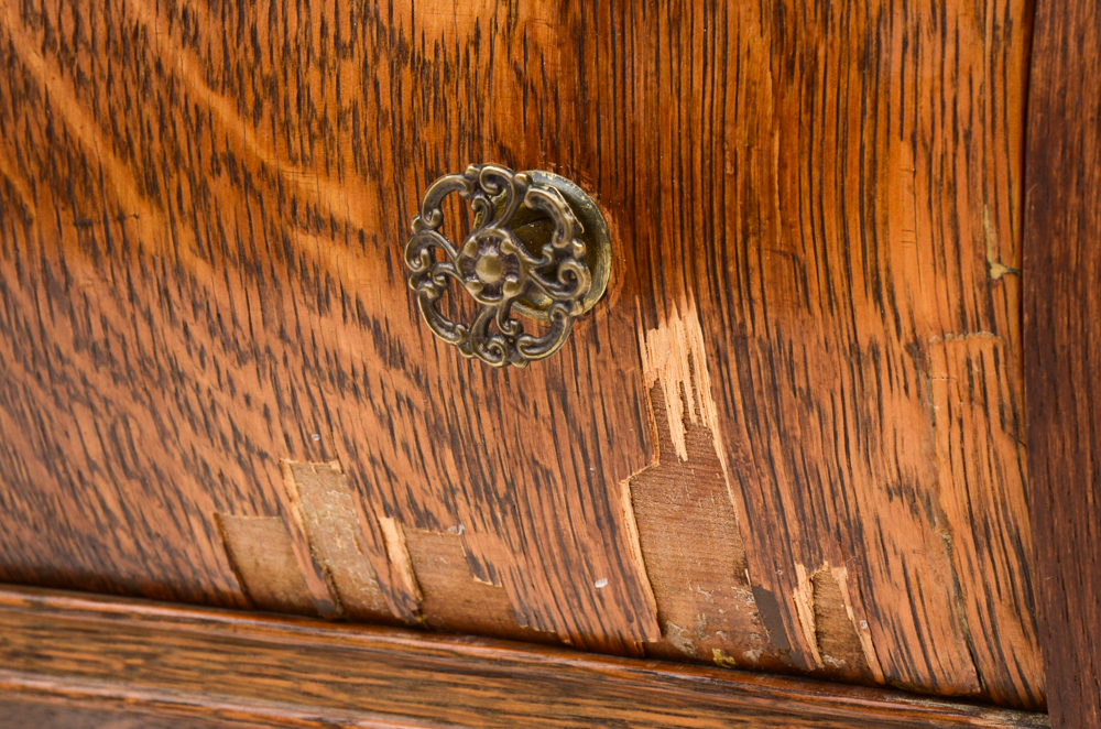 Antique Tiger Oak Sideboard