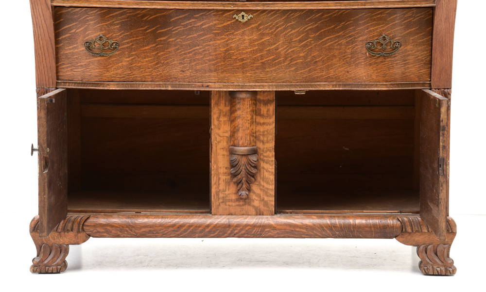 Antique Tiger Oak Sideboard