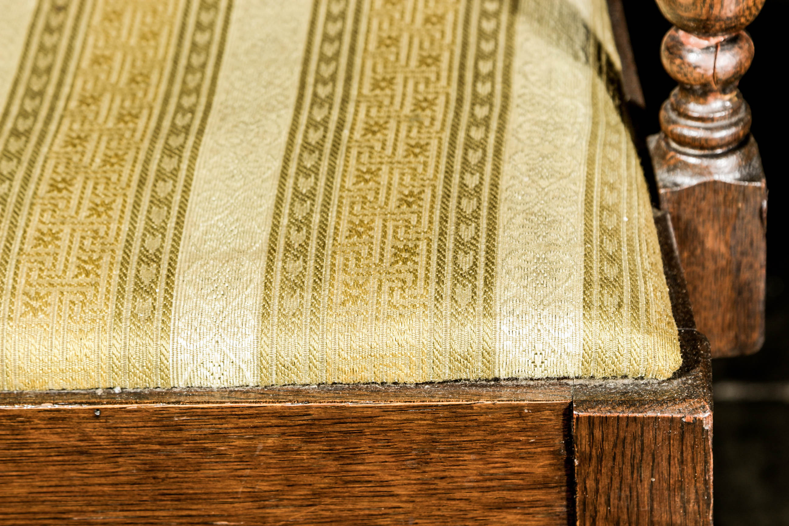 Vintage Jacobean Style Dining Table and Chairs