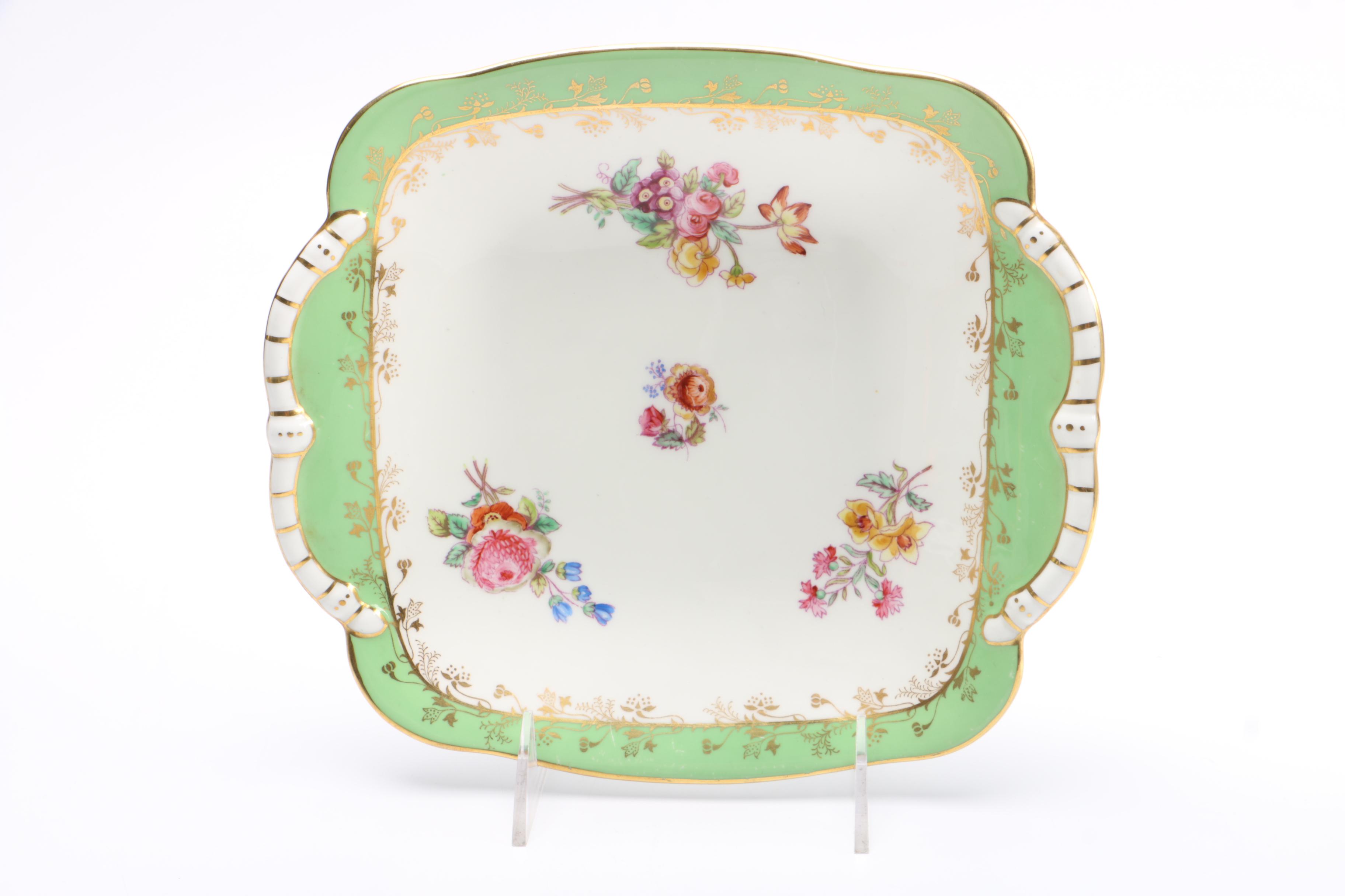 Late 19th Century English Porcelain Dishes Including Coalport