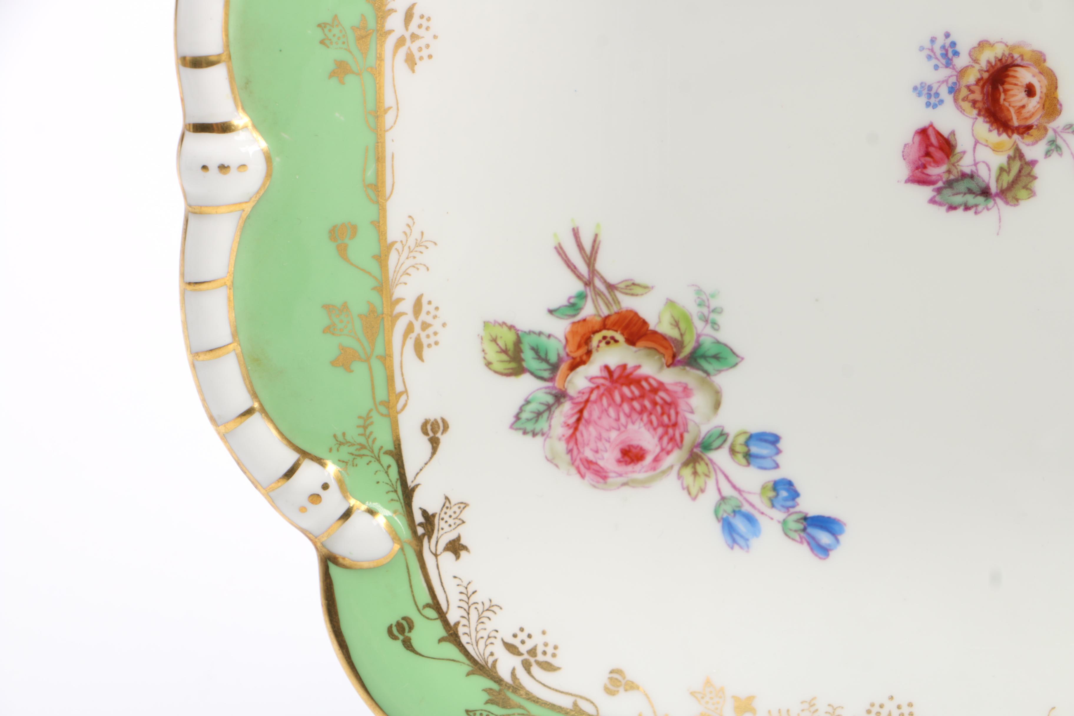 Late 19th Century English Porcelain Dishes Including Coalport