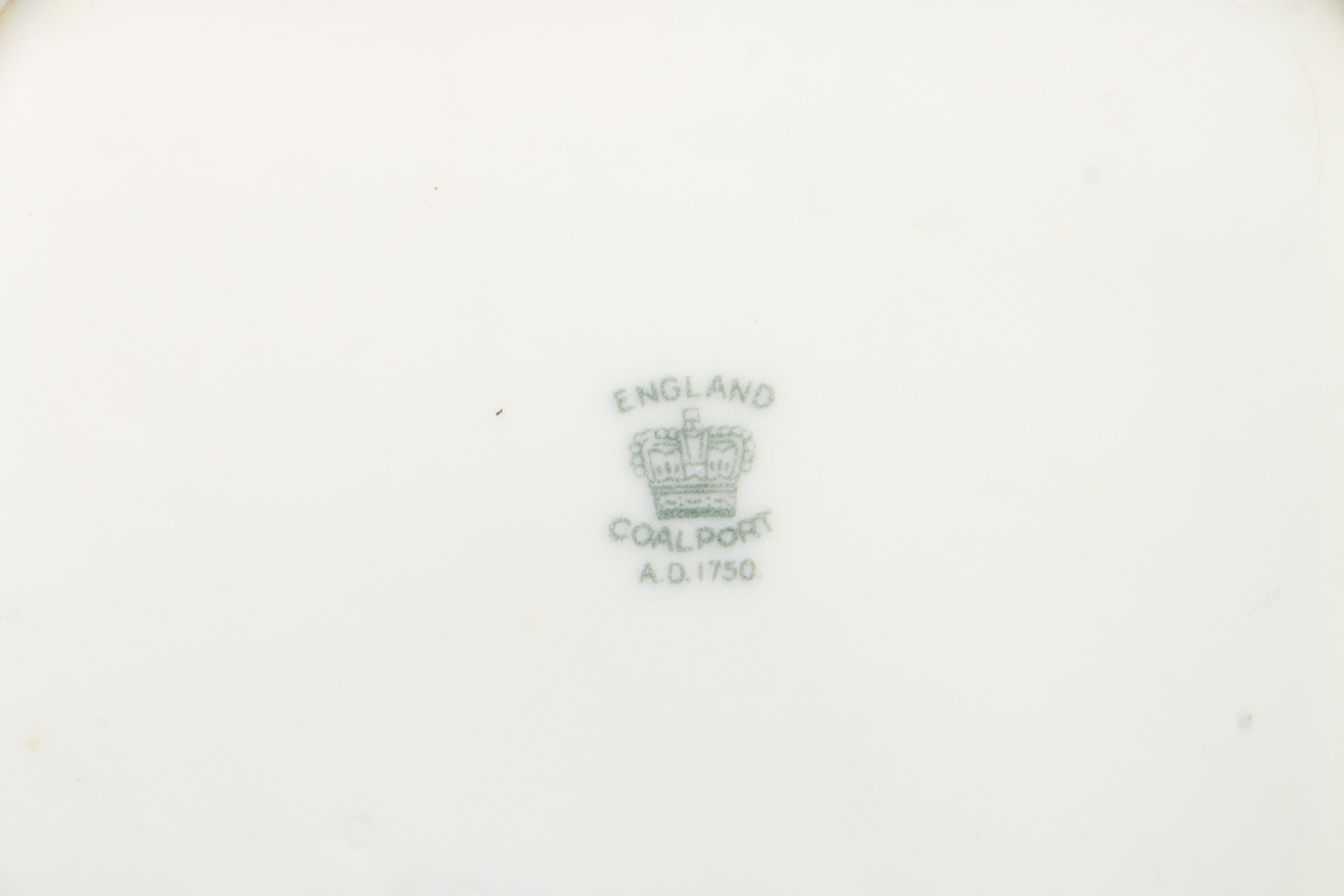 Late 19th Century English Porcelain Dishes Including Coalport