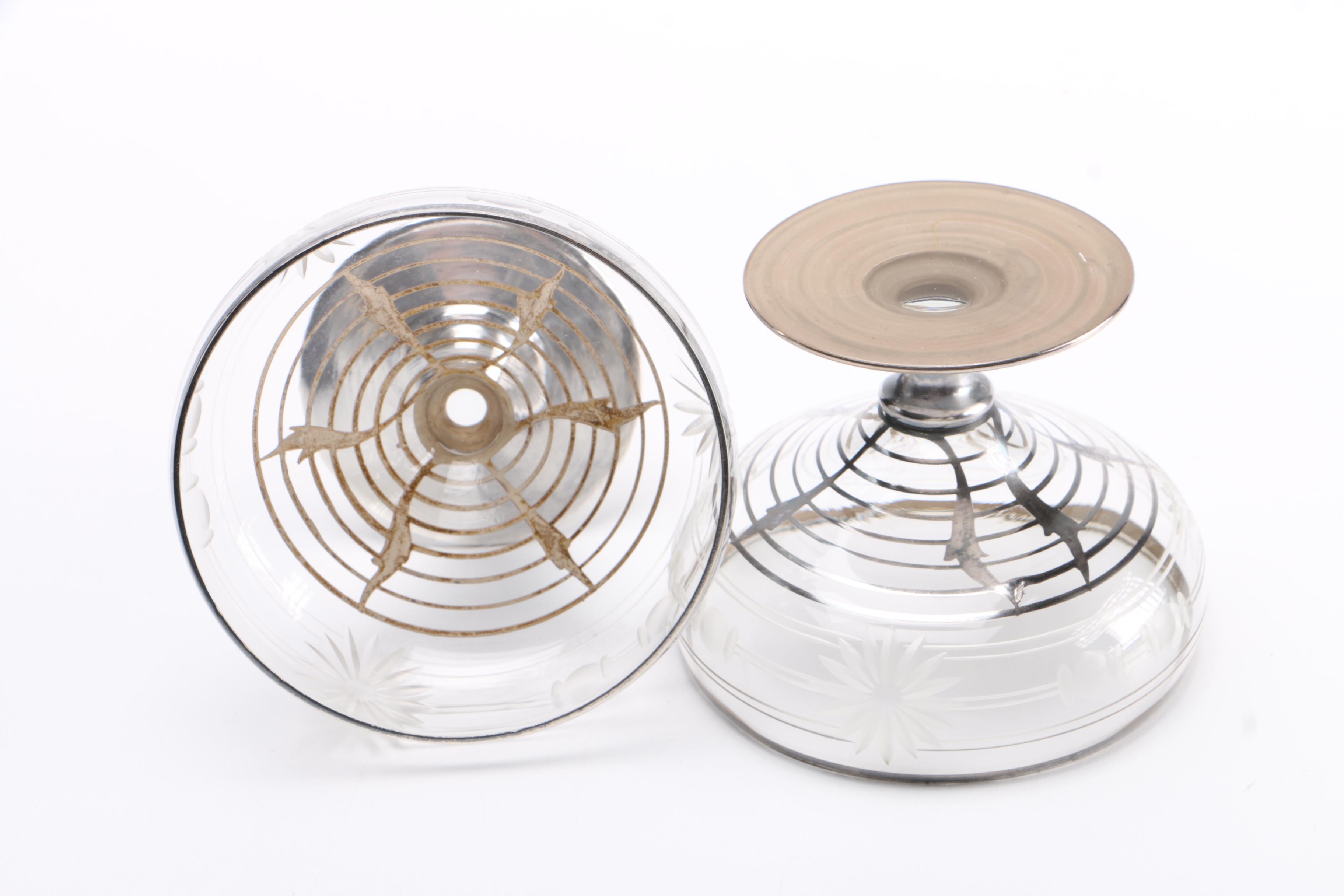 Cut Glass Daisy Motif Aperitif Glasses