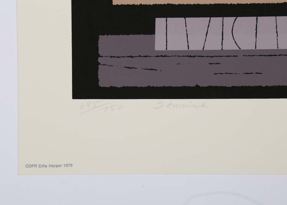 Edie Harper Signed Serigraphs "Pow!" and "Sunrise"