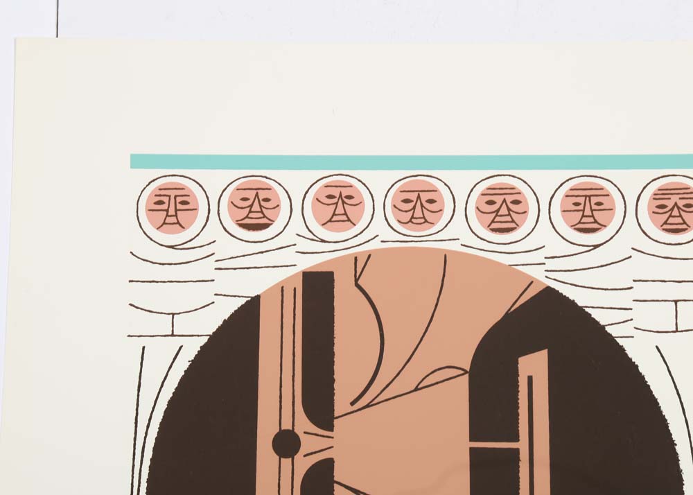 Edie Harper Signed Serigraphs "Pow!" and "Sunrise"