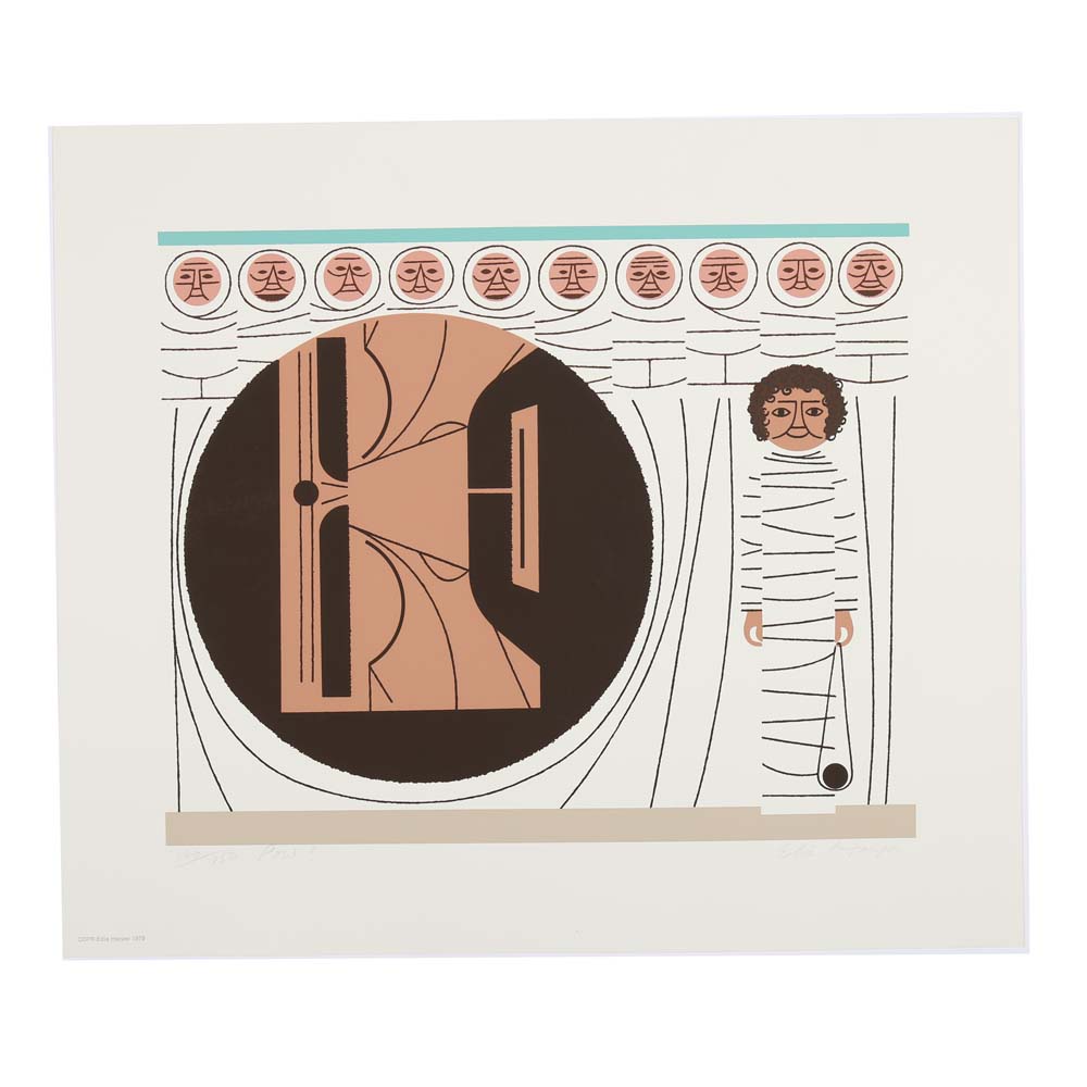 Edie Harper Signed Serigraph "Pow!"