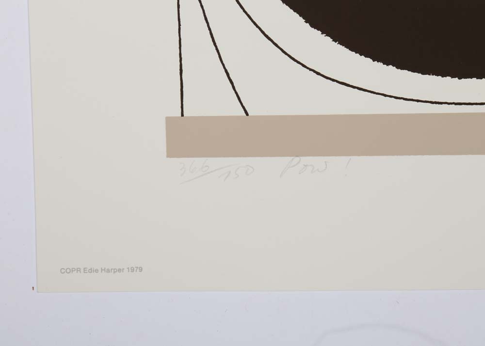 Edie Harper Signed Serigraph "Pow!"