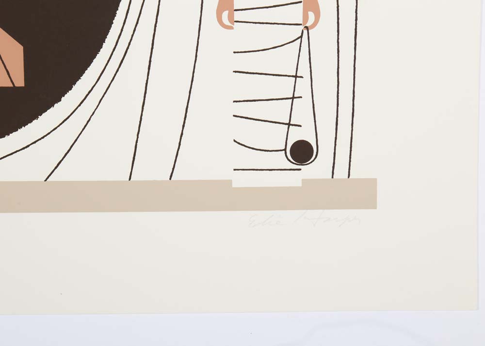 Edie Harper Signed Serigraph "Pow!"