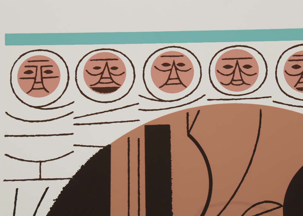 Edie Harper Signed Serigraph "Pow!"