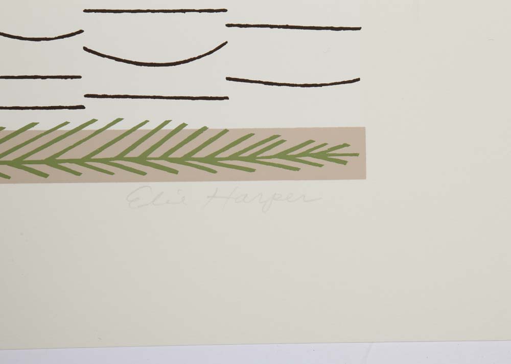 Edie Harper Signed Serigraph "Here He Comes"