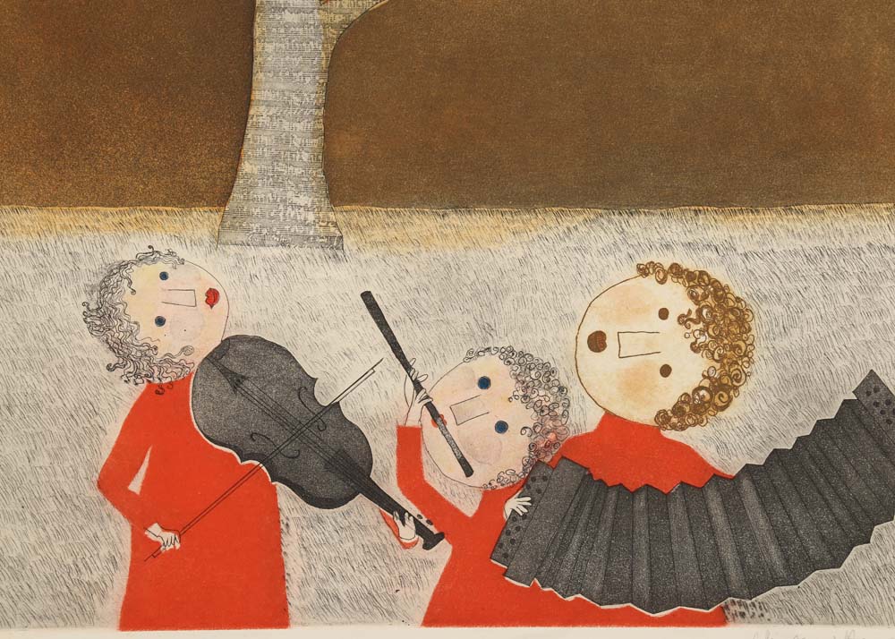 Christine Armarger Artists Proof Aquatint Etching