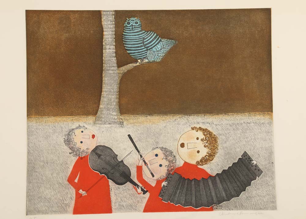 Christine Armarger Artists Proof Aquatint Etching