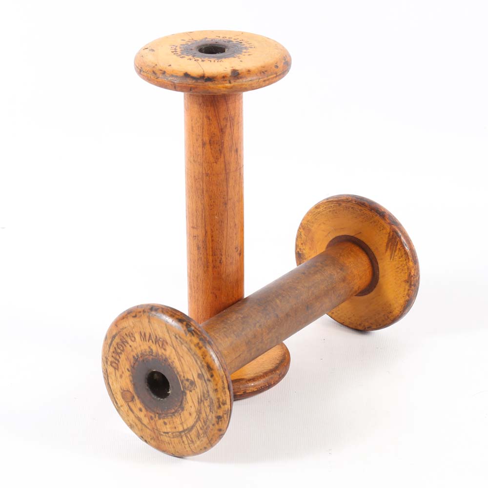 Vintage Industrial Thread Spools