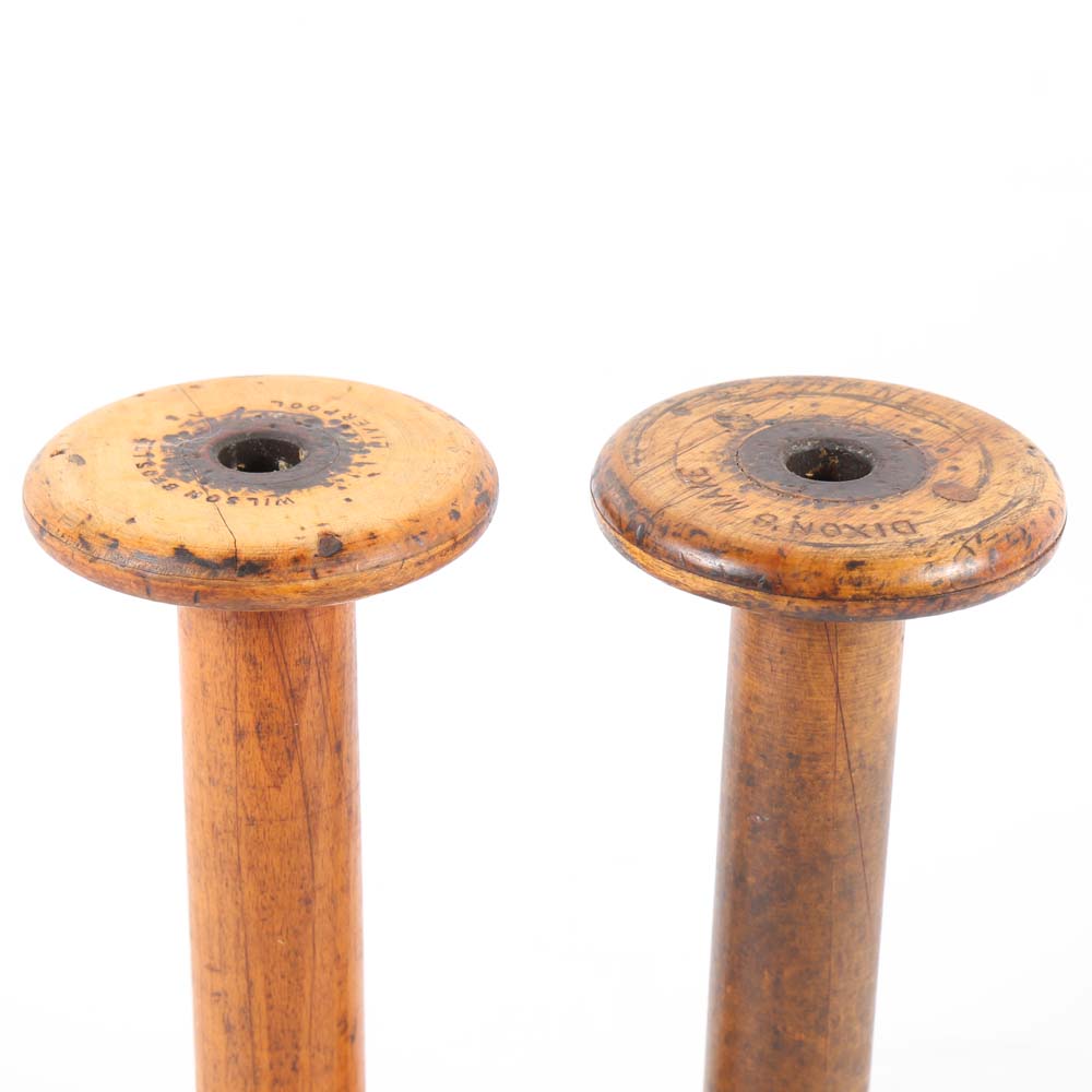 Vintage Industrial Thread Spools