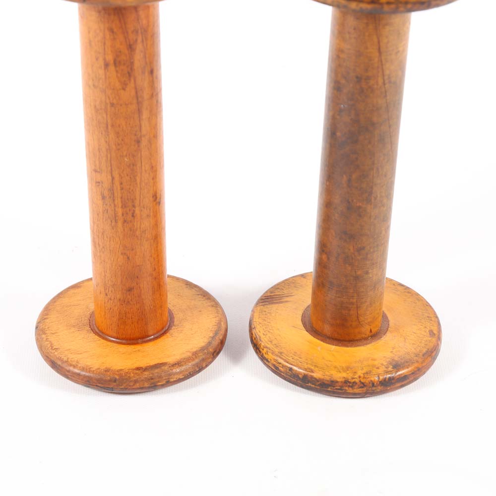 Vintage Industrial Thread Spools