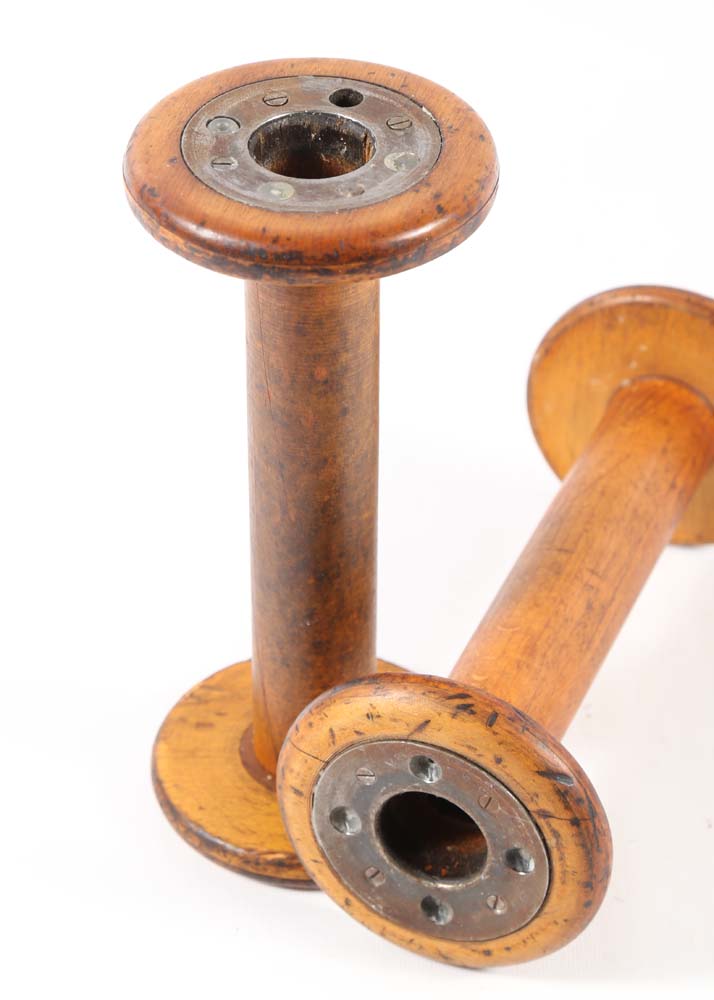 Vintage Industrial Thread Spools