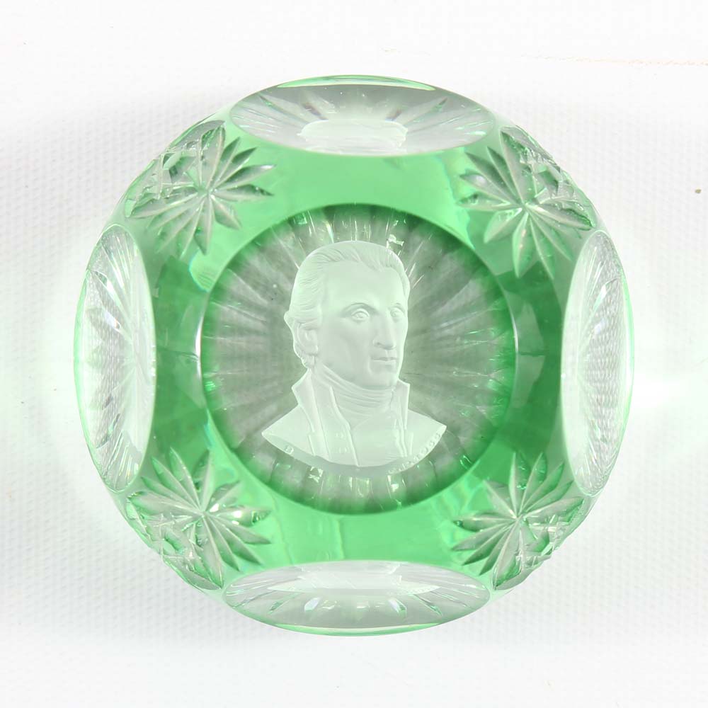 Baccarat Crystal "James Monroe" Paperweight