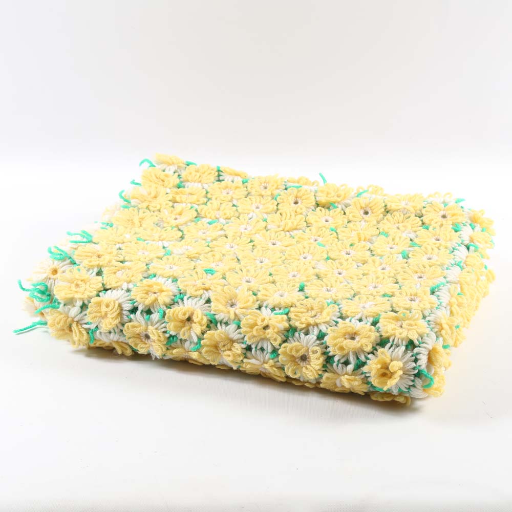 Vintage Daisy Chain Afghan Throw