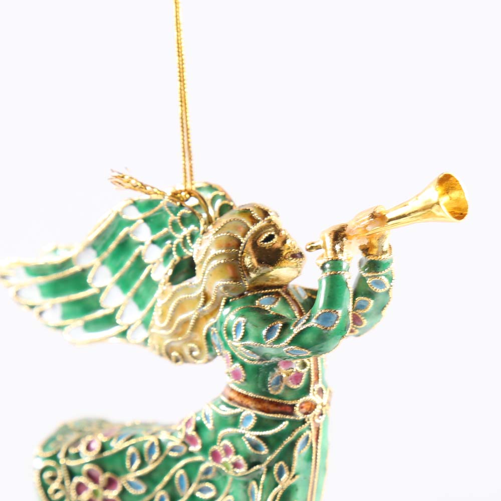 Cloisonné Angel Ornaments from Smithsonian Catalogue