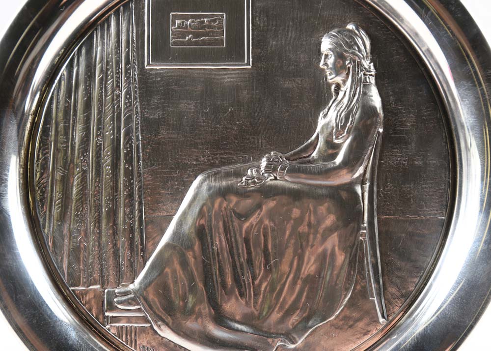 1972 Sterling Silver Mother's Day Plate