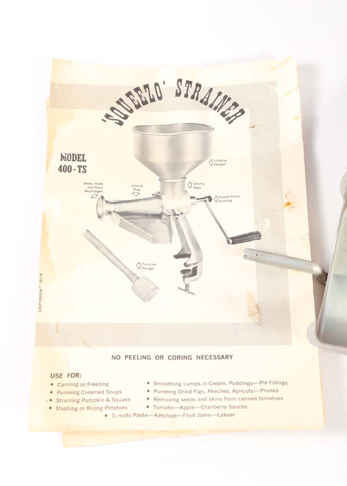 Vintage "Squeezo" Strainer