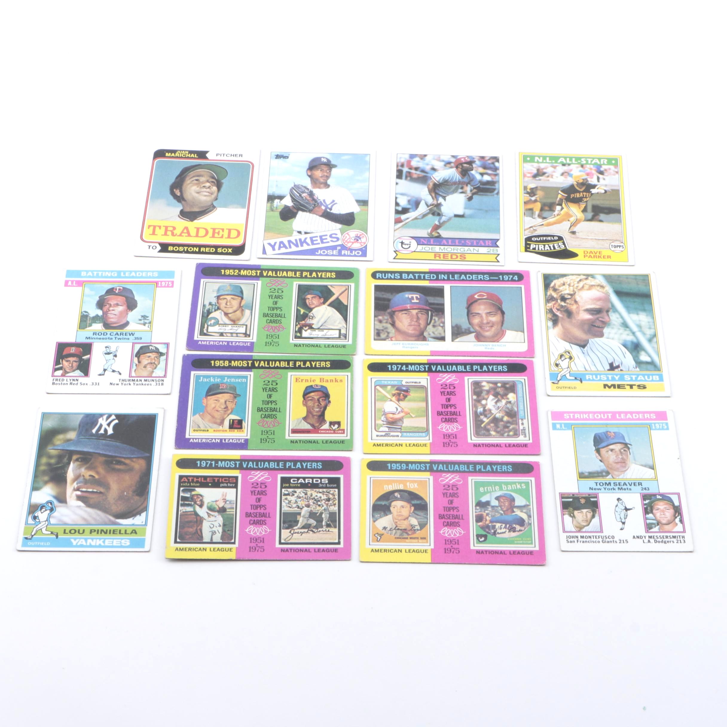 Collection of Baseball Cards from the 1970s and 1980s