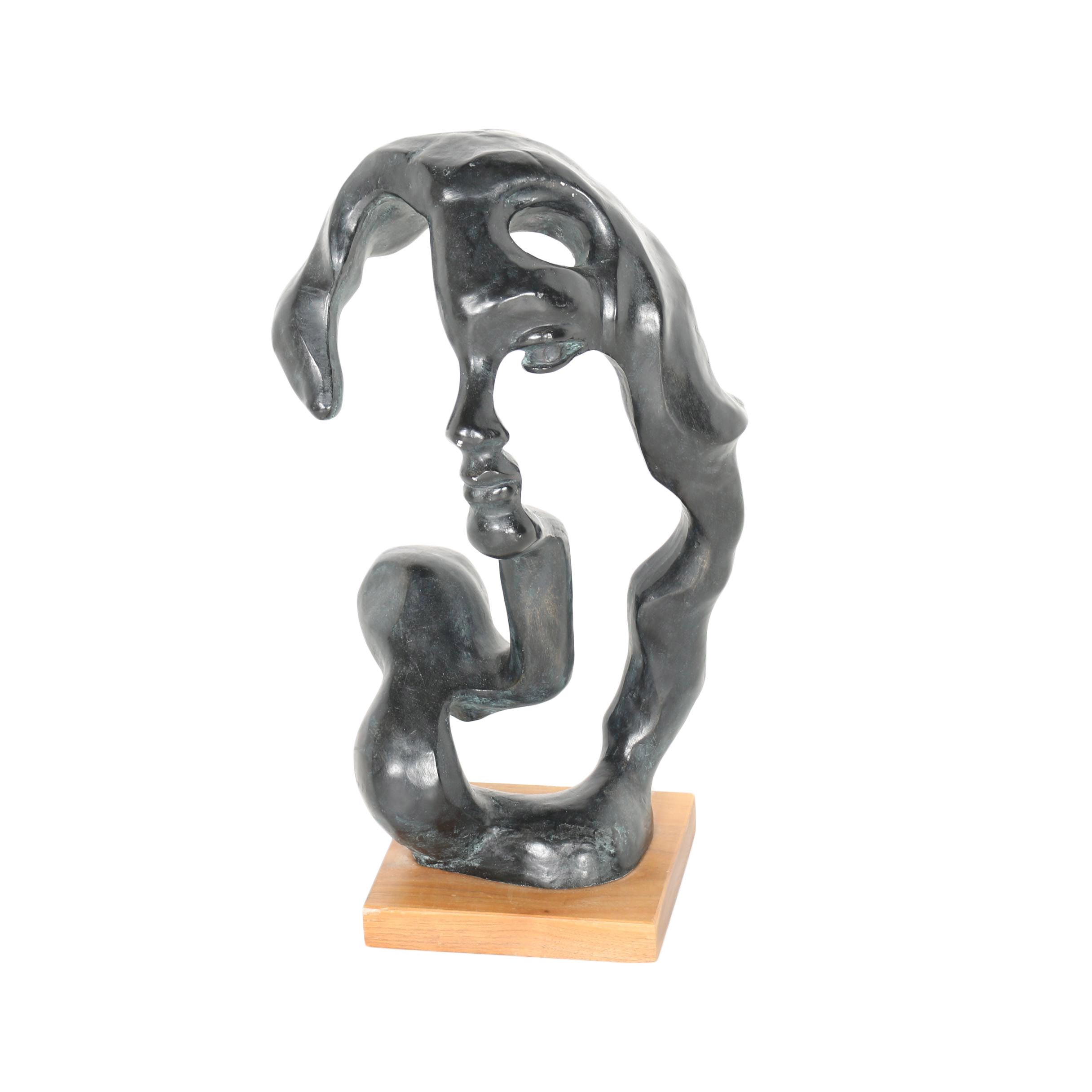 Plaster Reproduction Sculpture after Klara Sever "Portrait of a Woman, 1979"