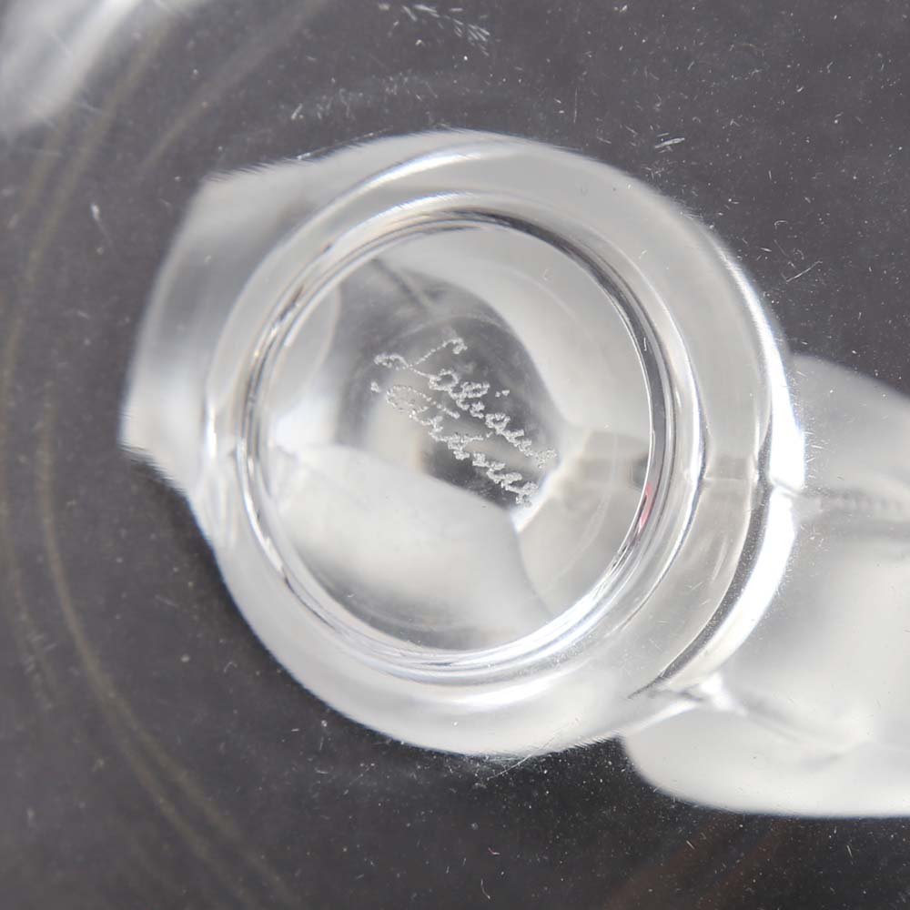 Lalique Crystal Lovebird Ring Dish