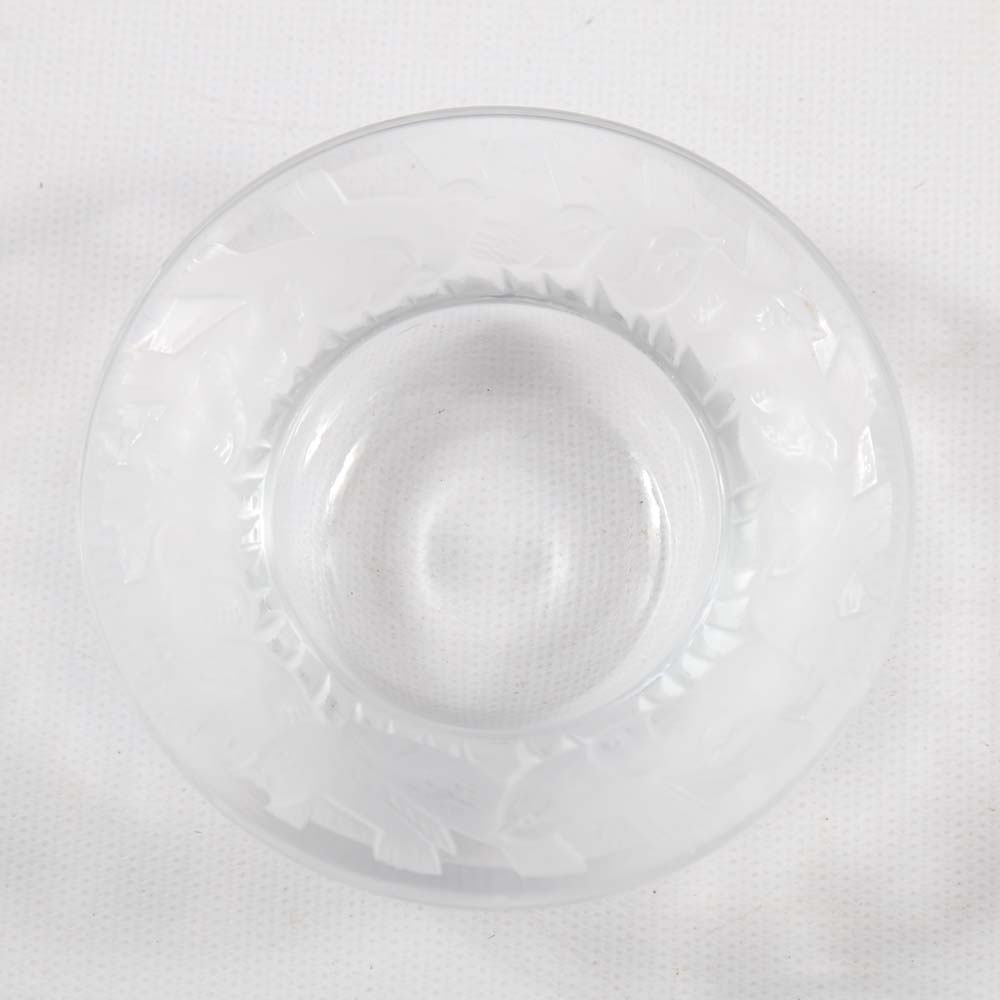 Lalique Crystal "Sparrows" Trinket Dishes