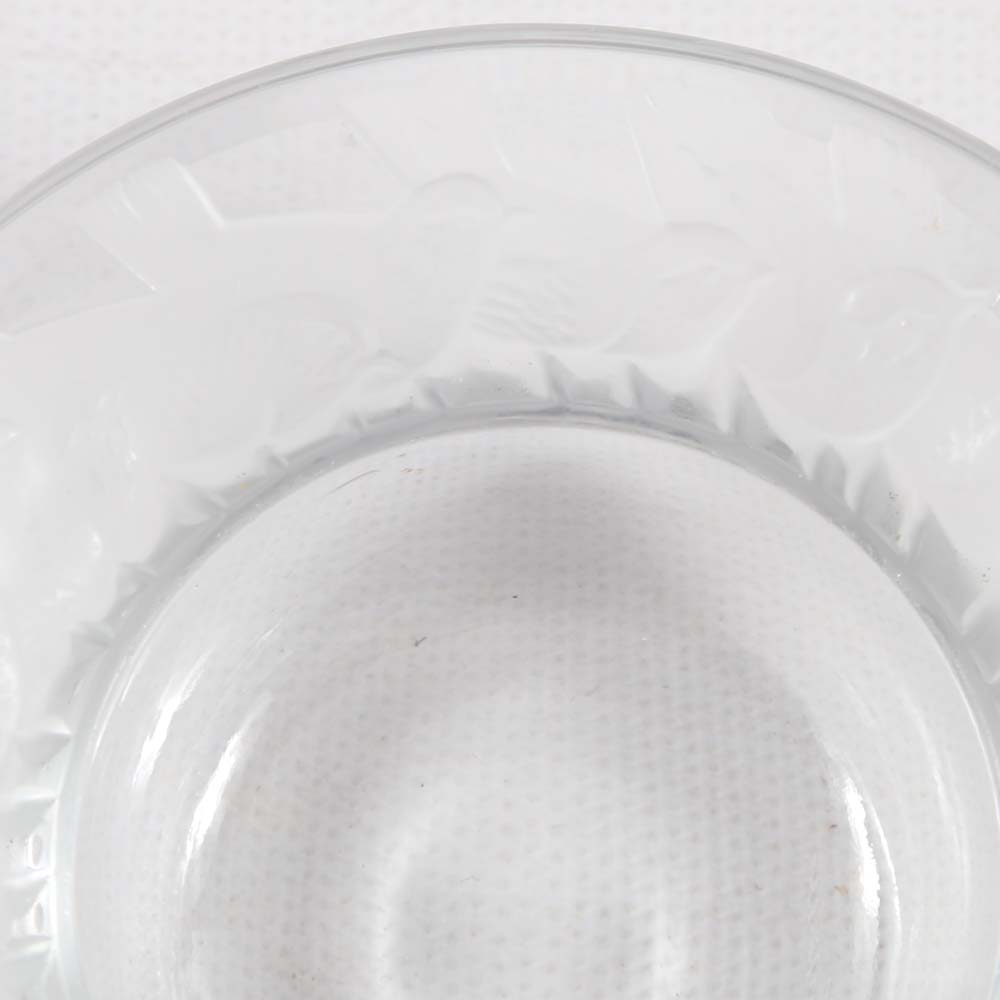 Lalique Crystal "Sparrows" Trinket Dishes