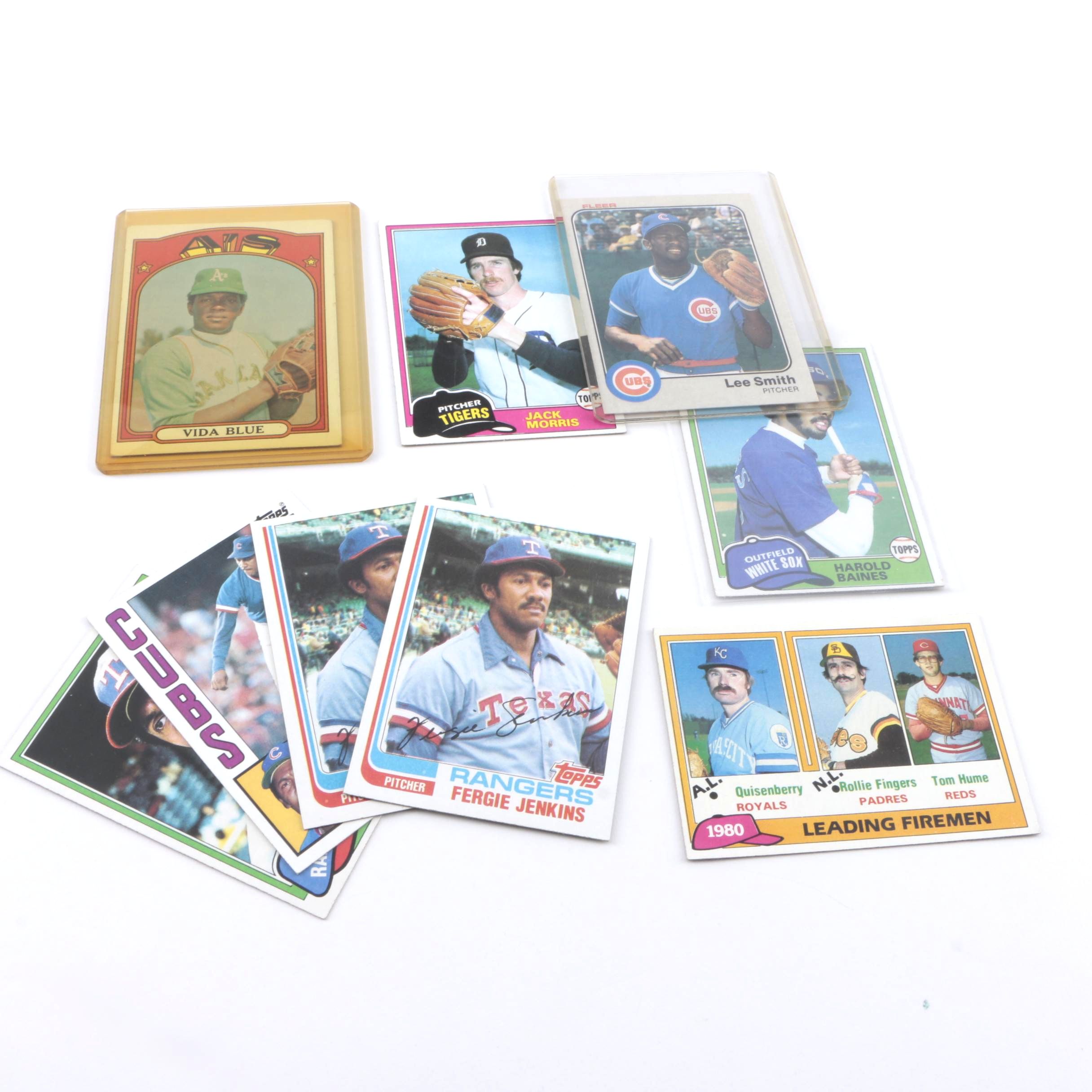 Collection of Baseball Cards from the 1970s and 1980s