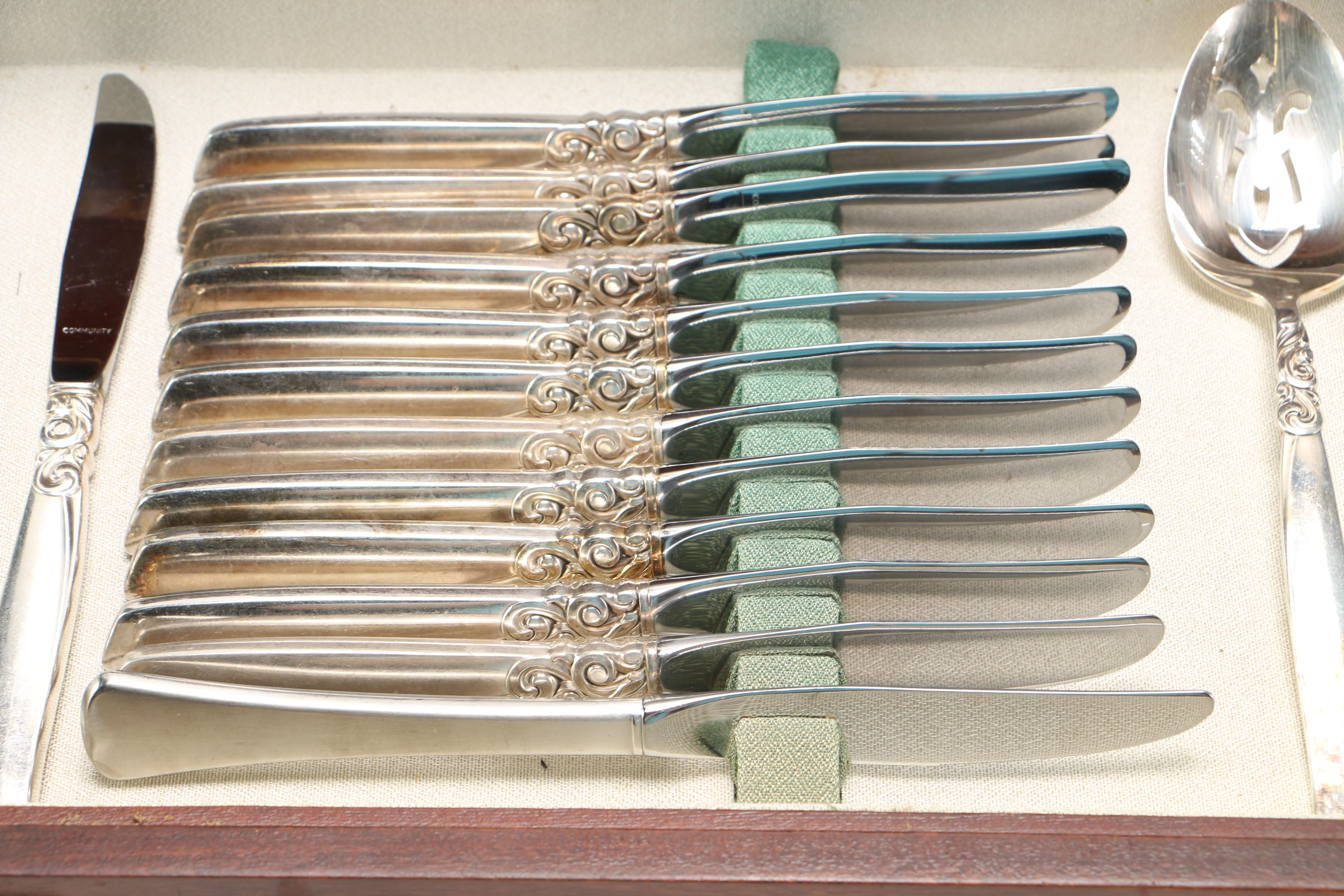 Community "South Seas" Silver Plate Flatware Set in a Presentation Case