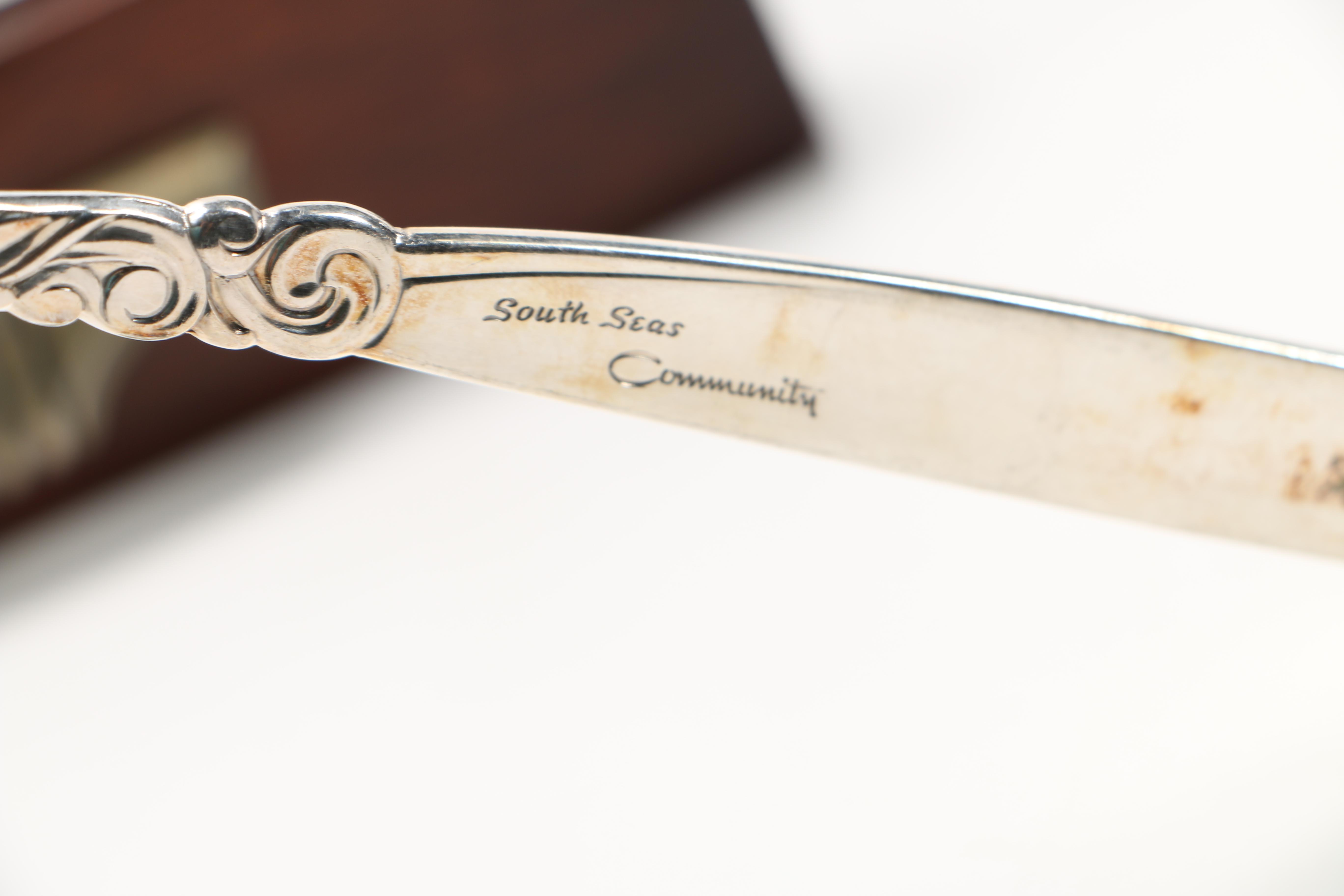 Community "South Seas" Silver Plate Flatware Set in a Presentation Case