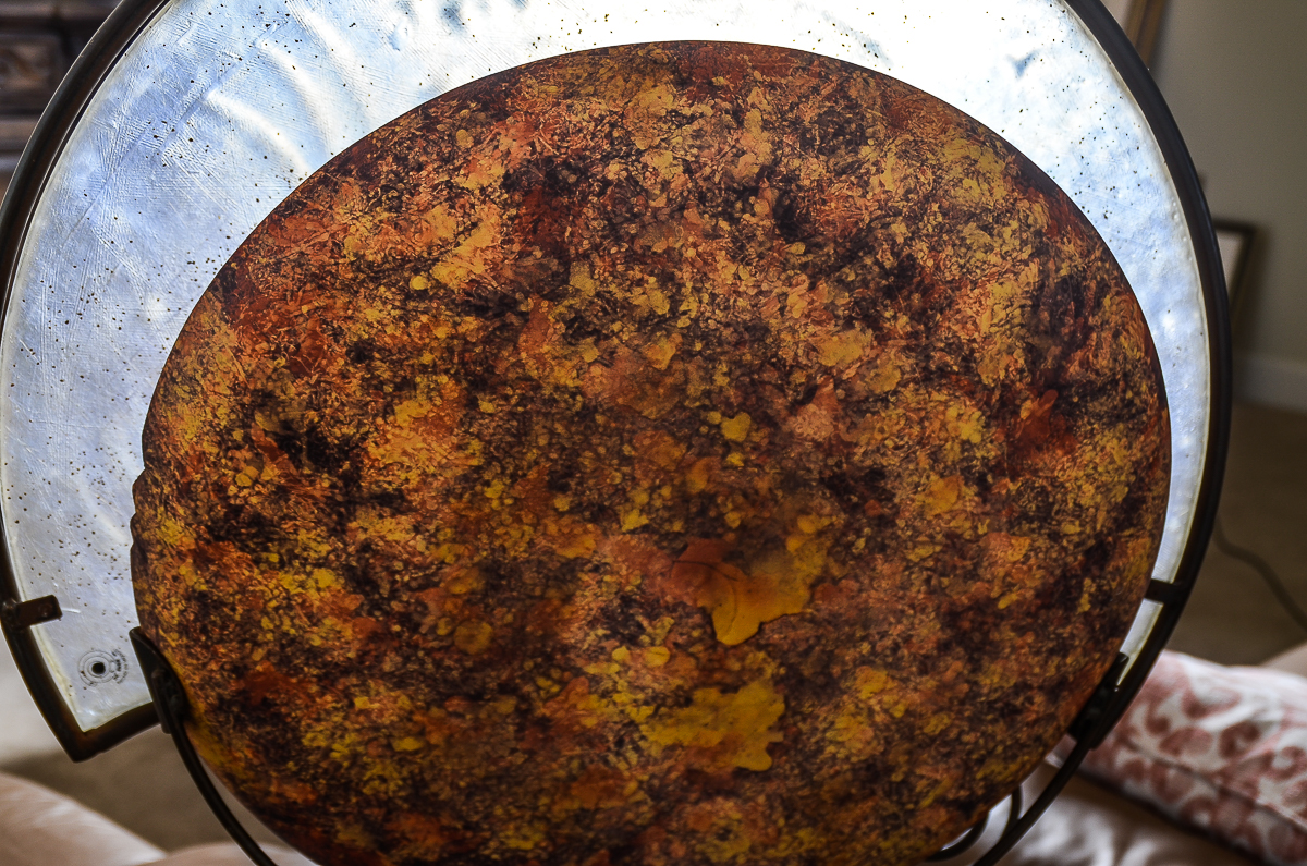 Contemporary Table Lamp with Sun and Moon Motif