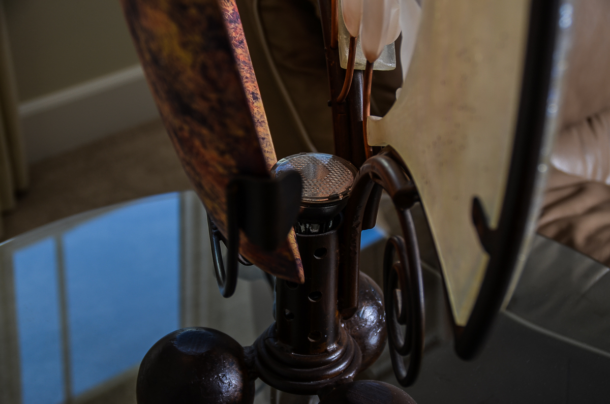 Contemporary Table Lamp with Sun and Moon Motif