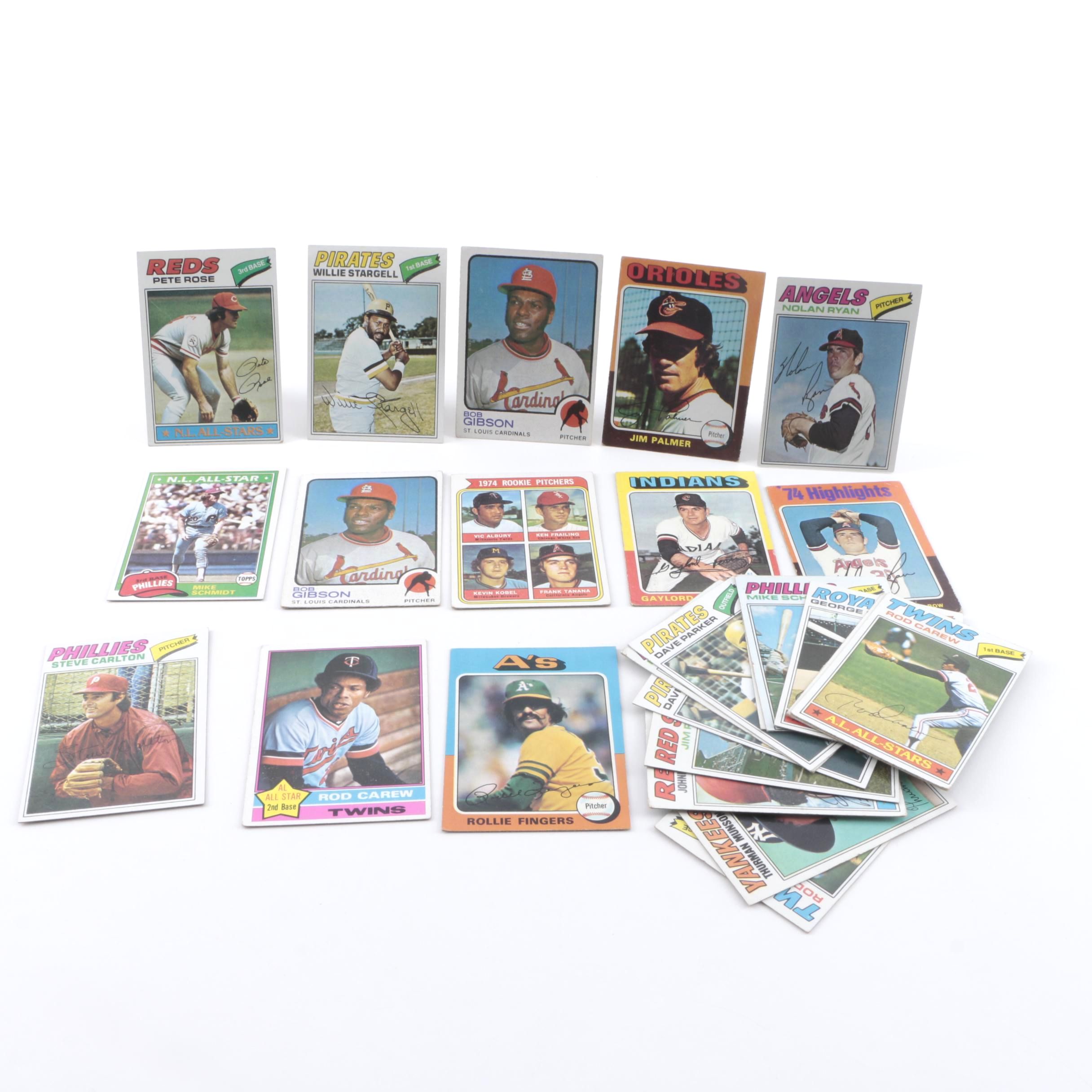 Collection of 1970s Topps Baseball Cards