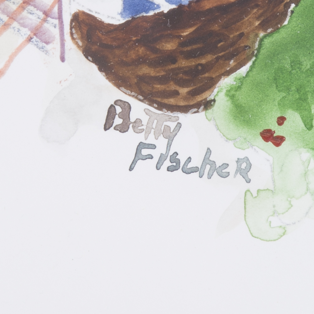 Betty Fischer Watercolors of Santa Claus