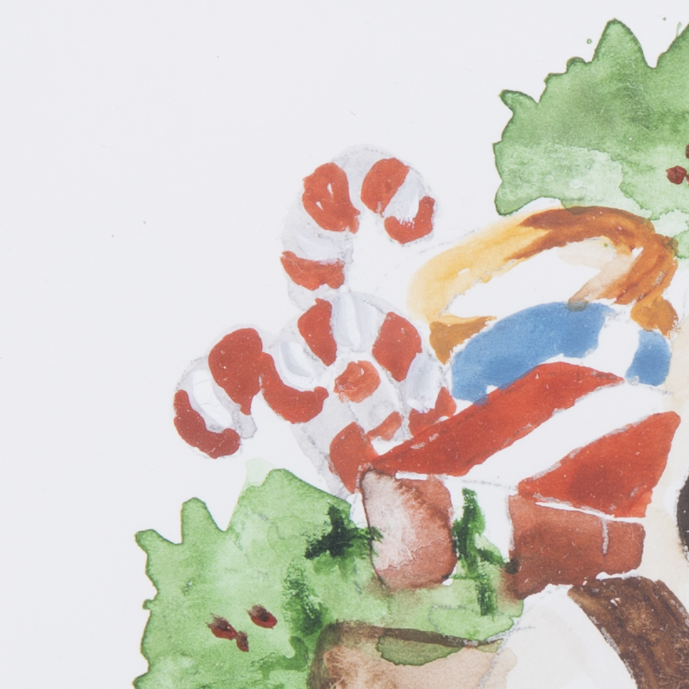 Betty Fischer Watercolors of Santa Claus