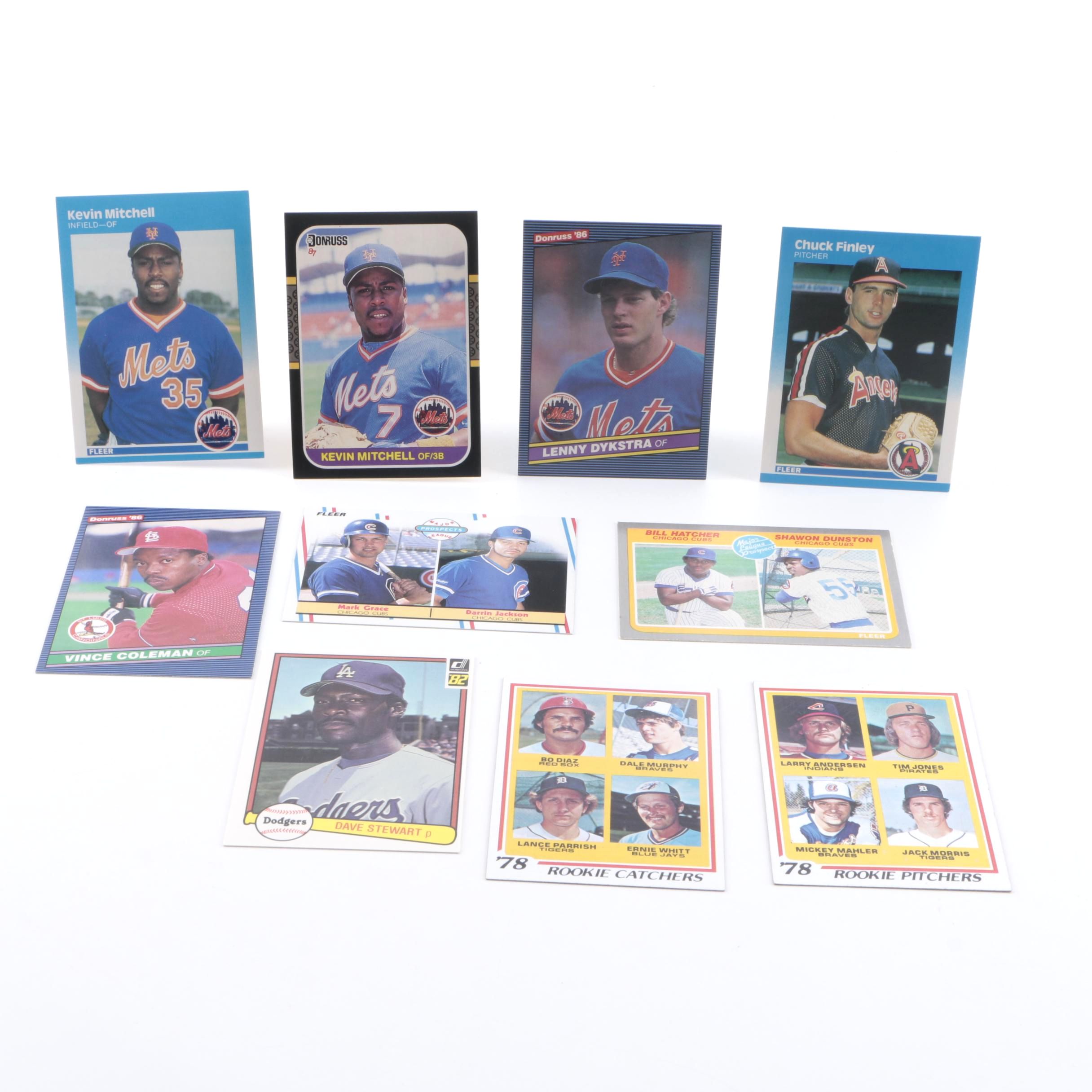 Collection of Rookie Baseball Cards from 70s and 80s