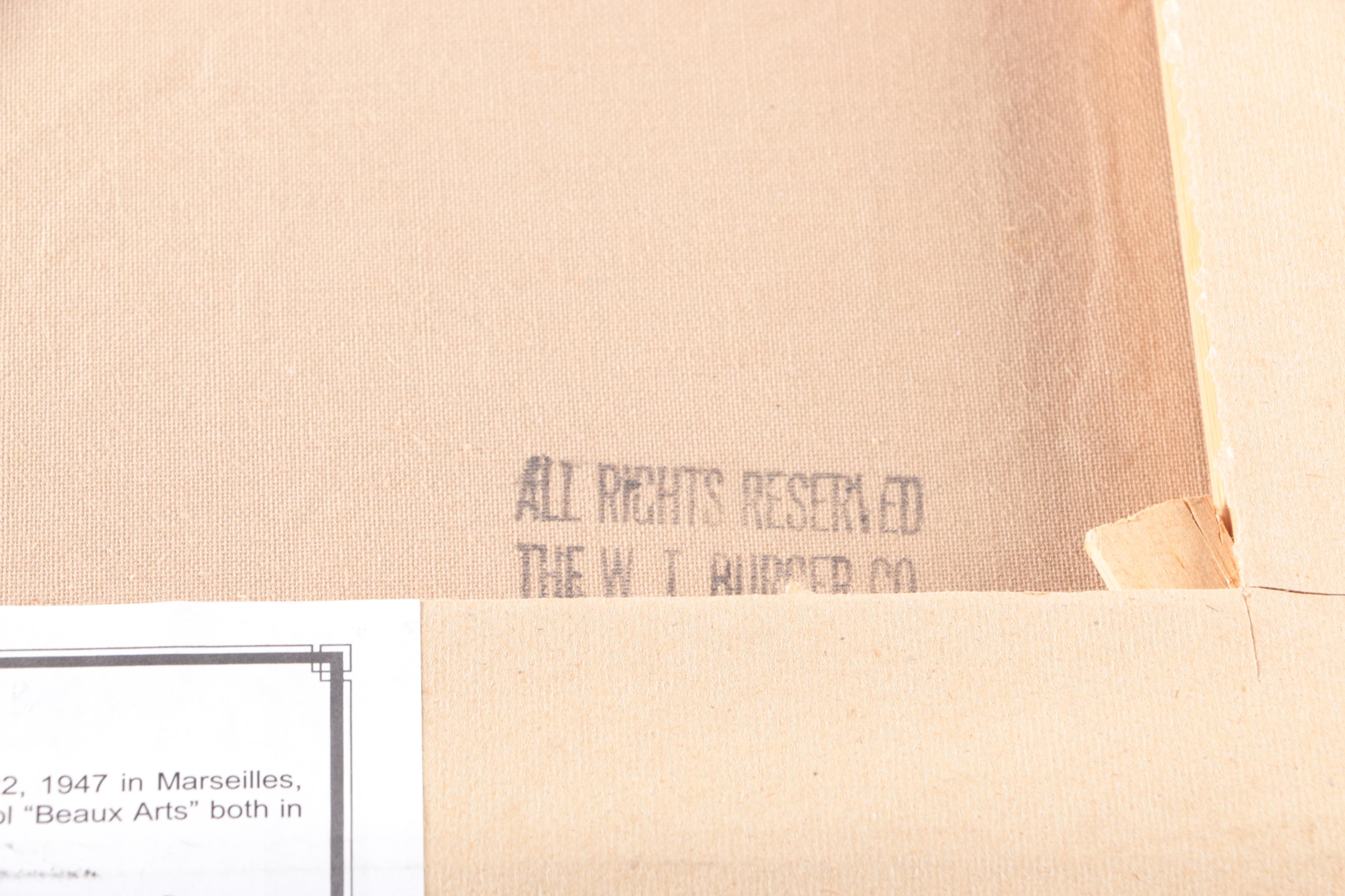 Raymond Solari Oil Painting on Canvas "Brittany Landscape"