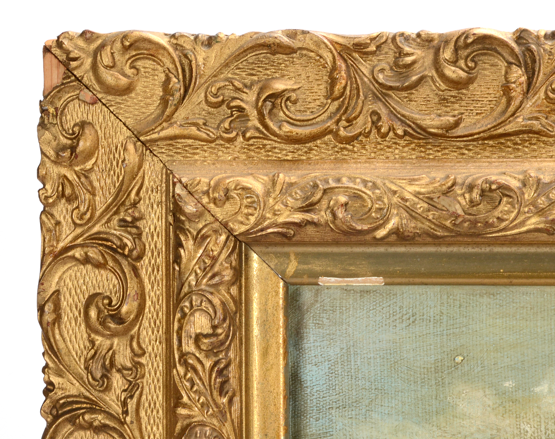 Early-19th Century Original Pastoral Oil Painting on Canvas