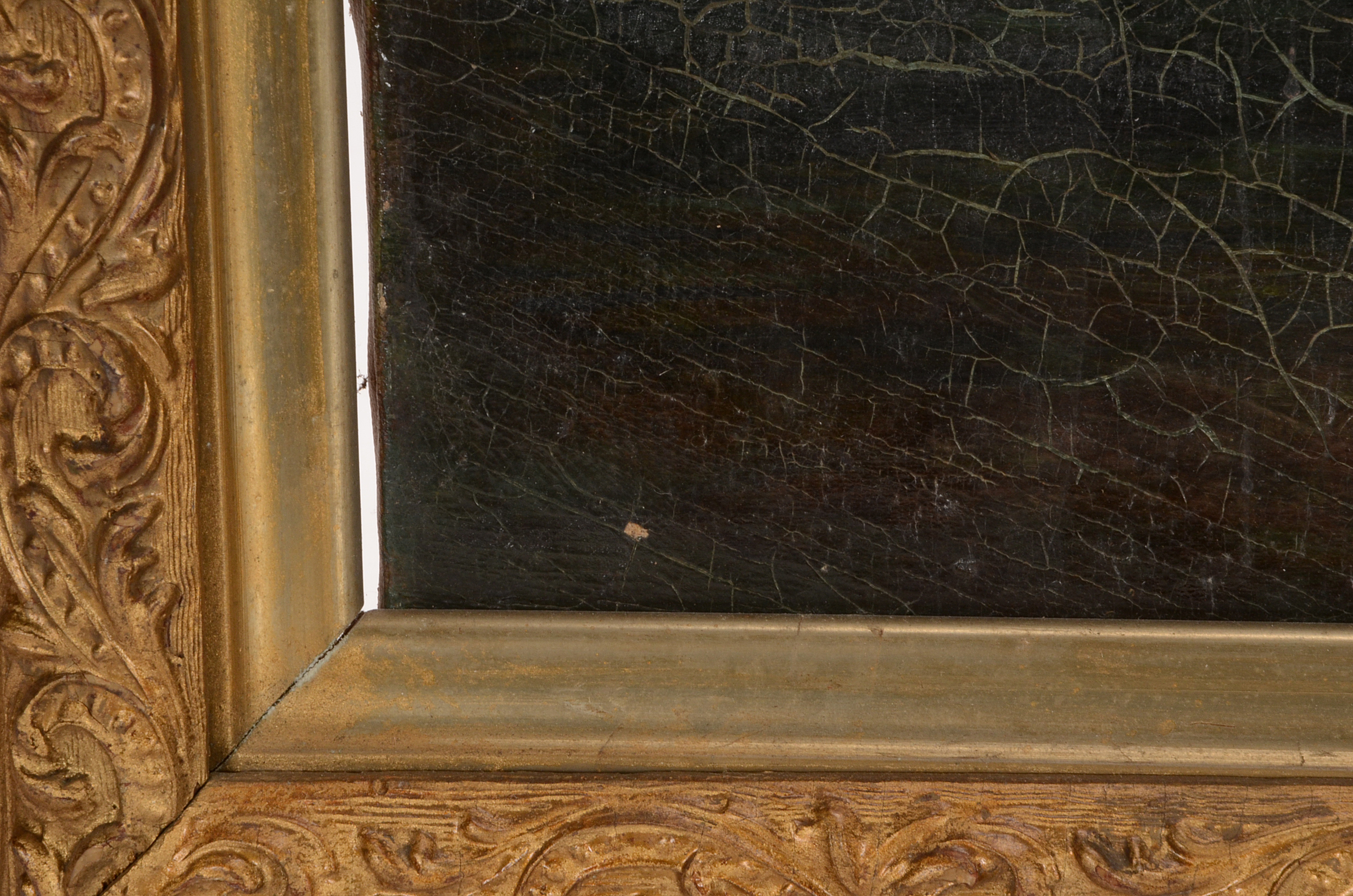 Early-19th Century Original Pastoral Oil Painting on Canvas