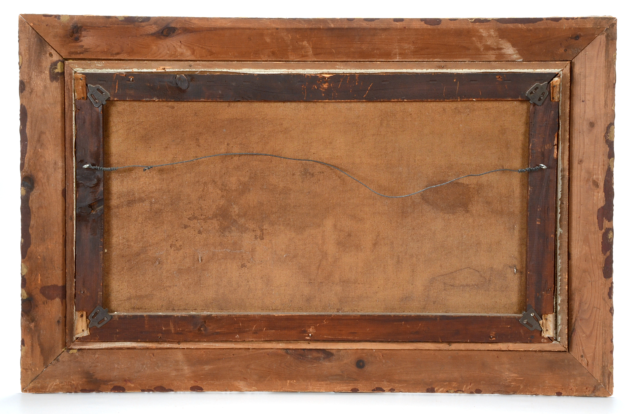 Early-19th Century Original Pastoral Oil Painting on Canvas