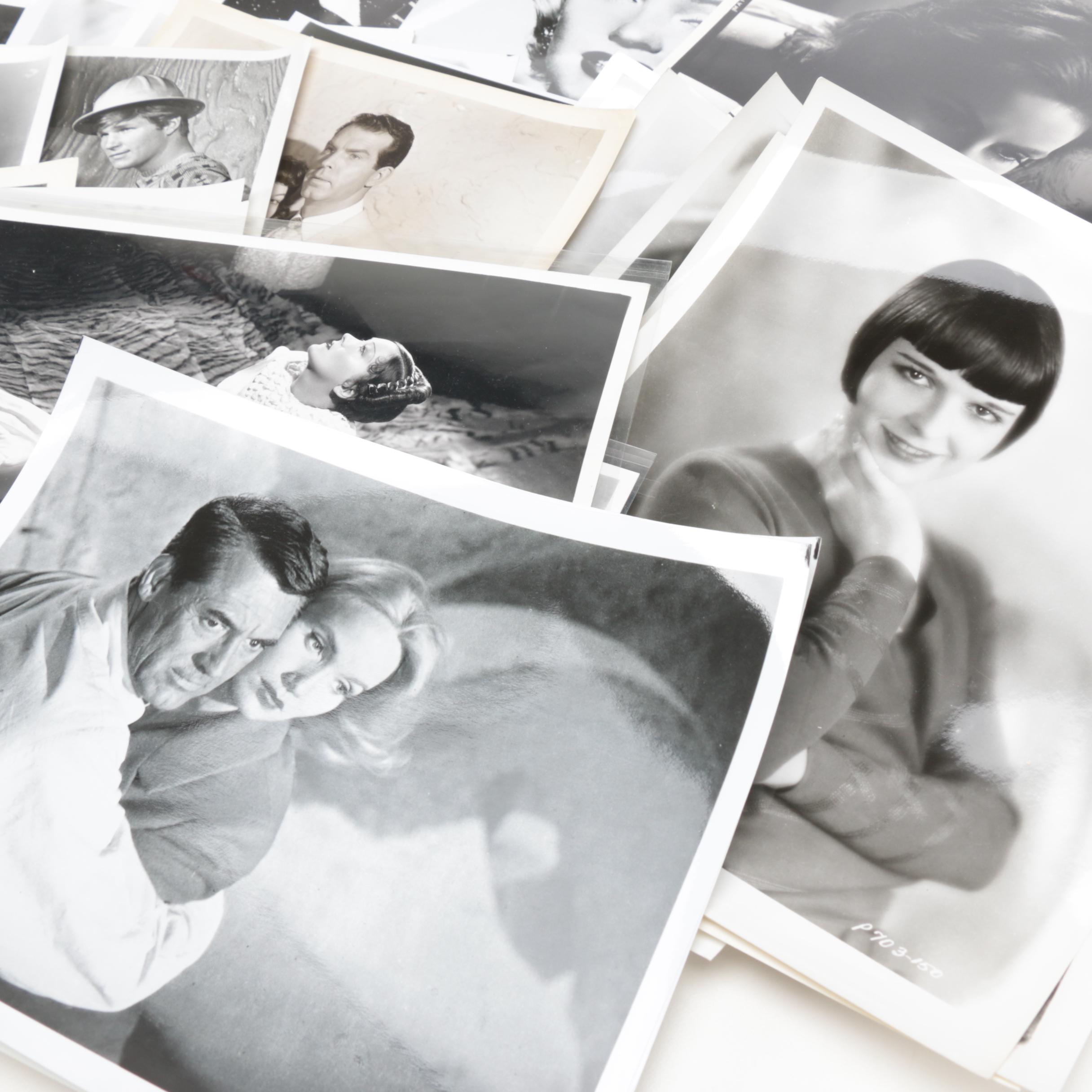 Black and White Photo Collection of Mid Century Film Stars