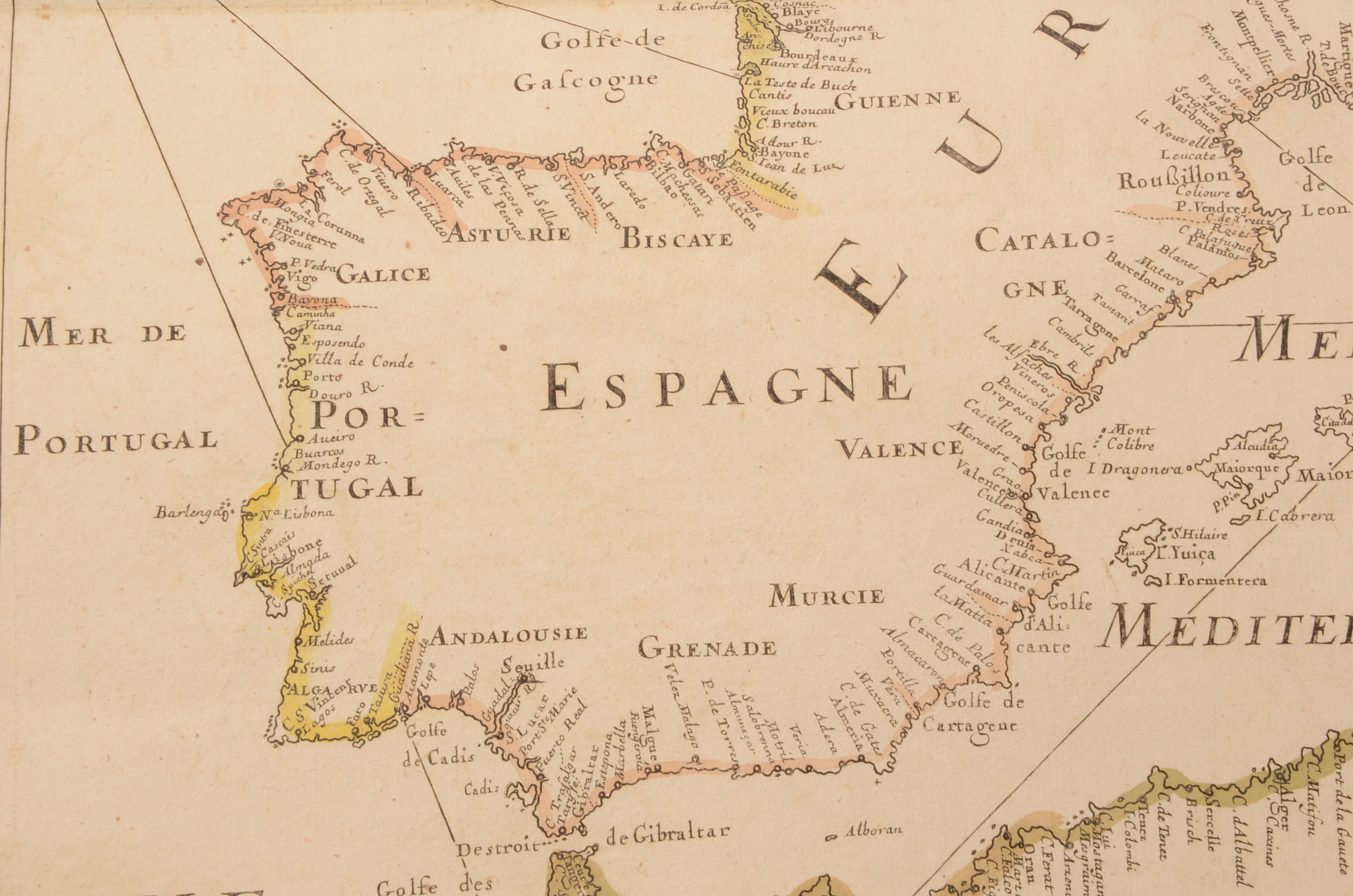 French Sea Chart by Pierre Du Val, 1666