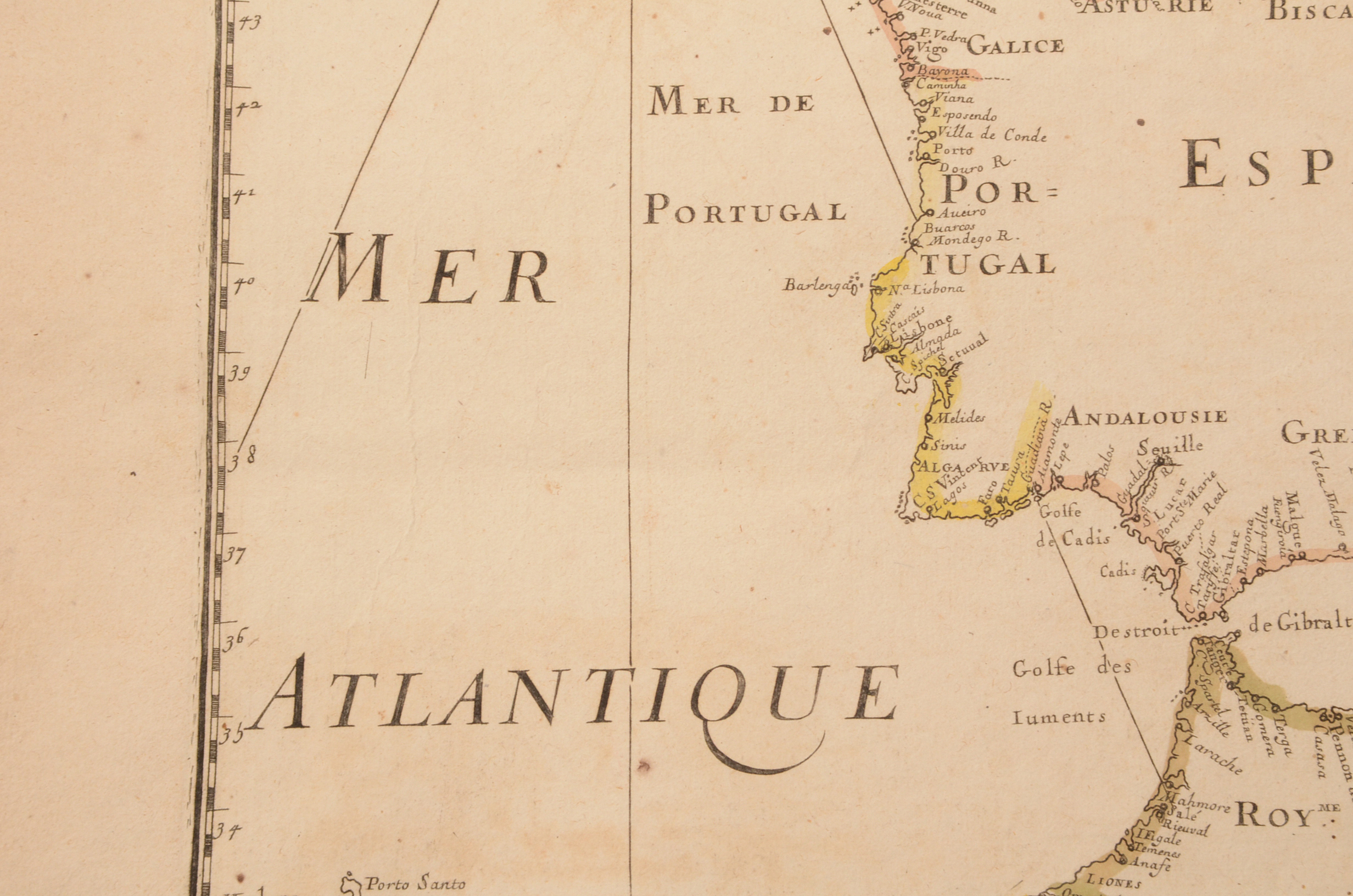 French Sea Chart by Pierre Du Val, 1666