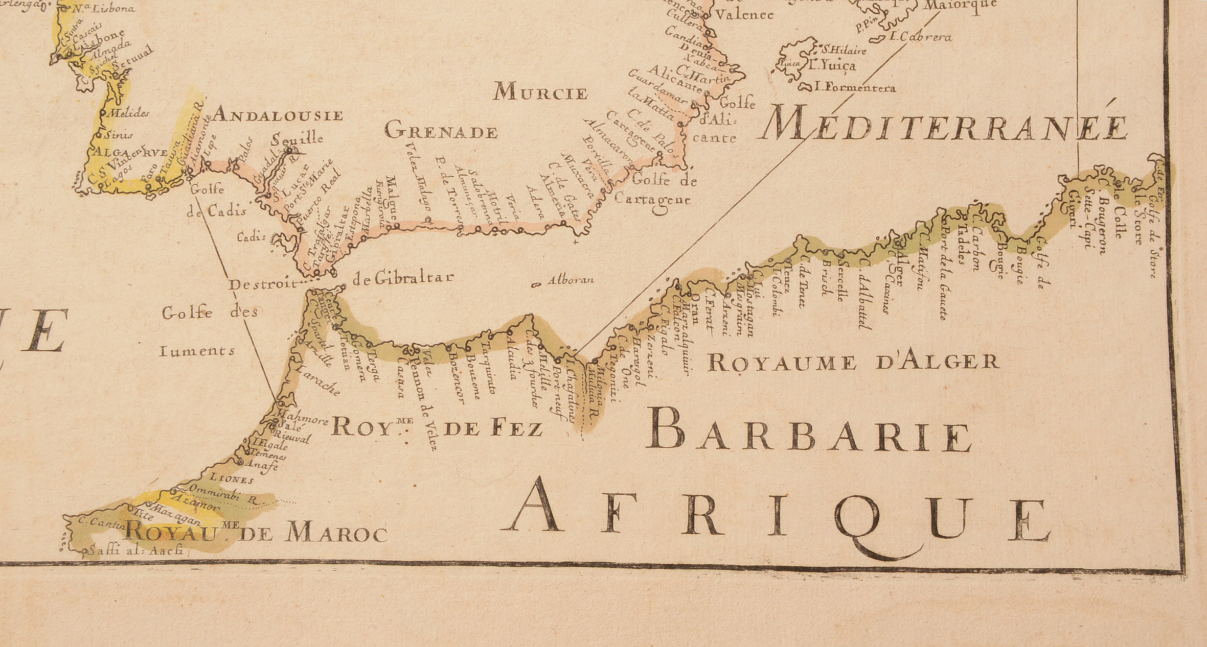 French Sea Chart by Pierre Du Val, 1666