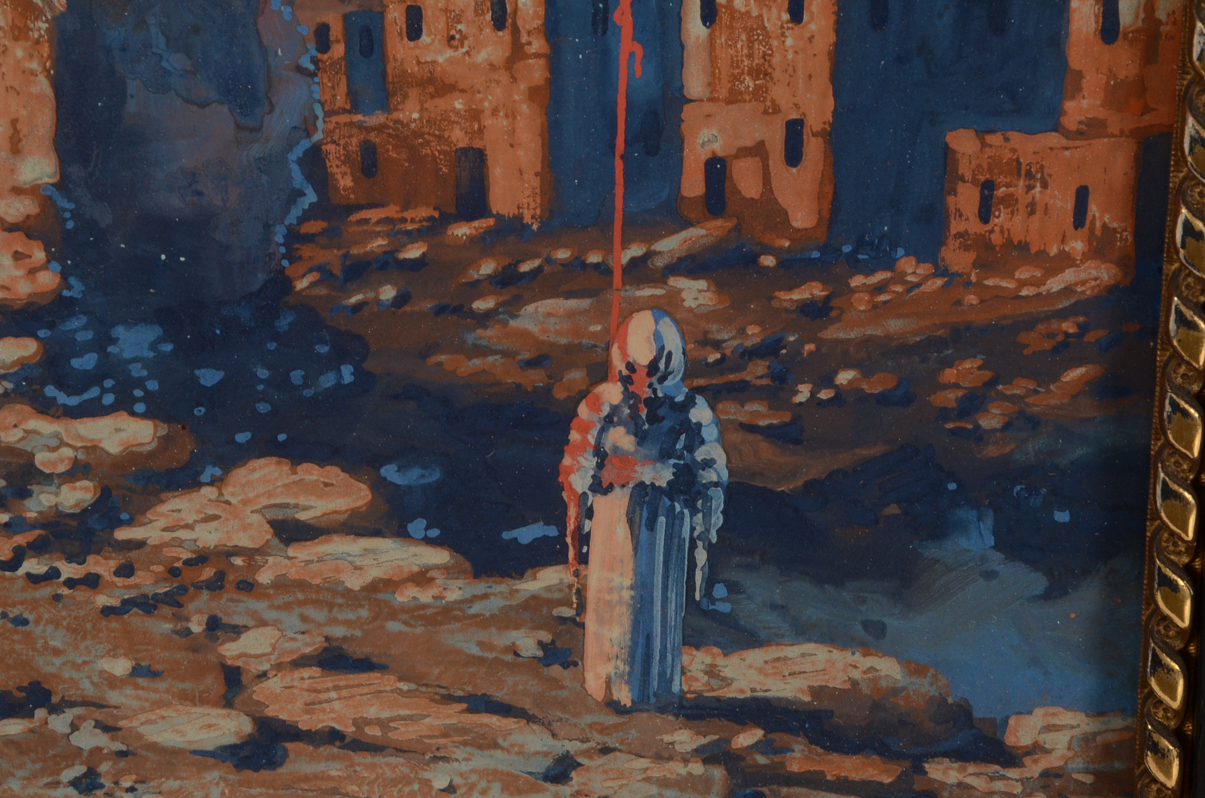 Thomas Eason Original Gouache Painting on Paper Board