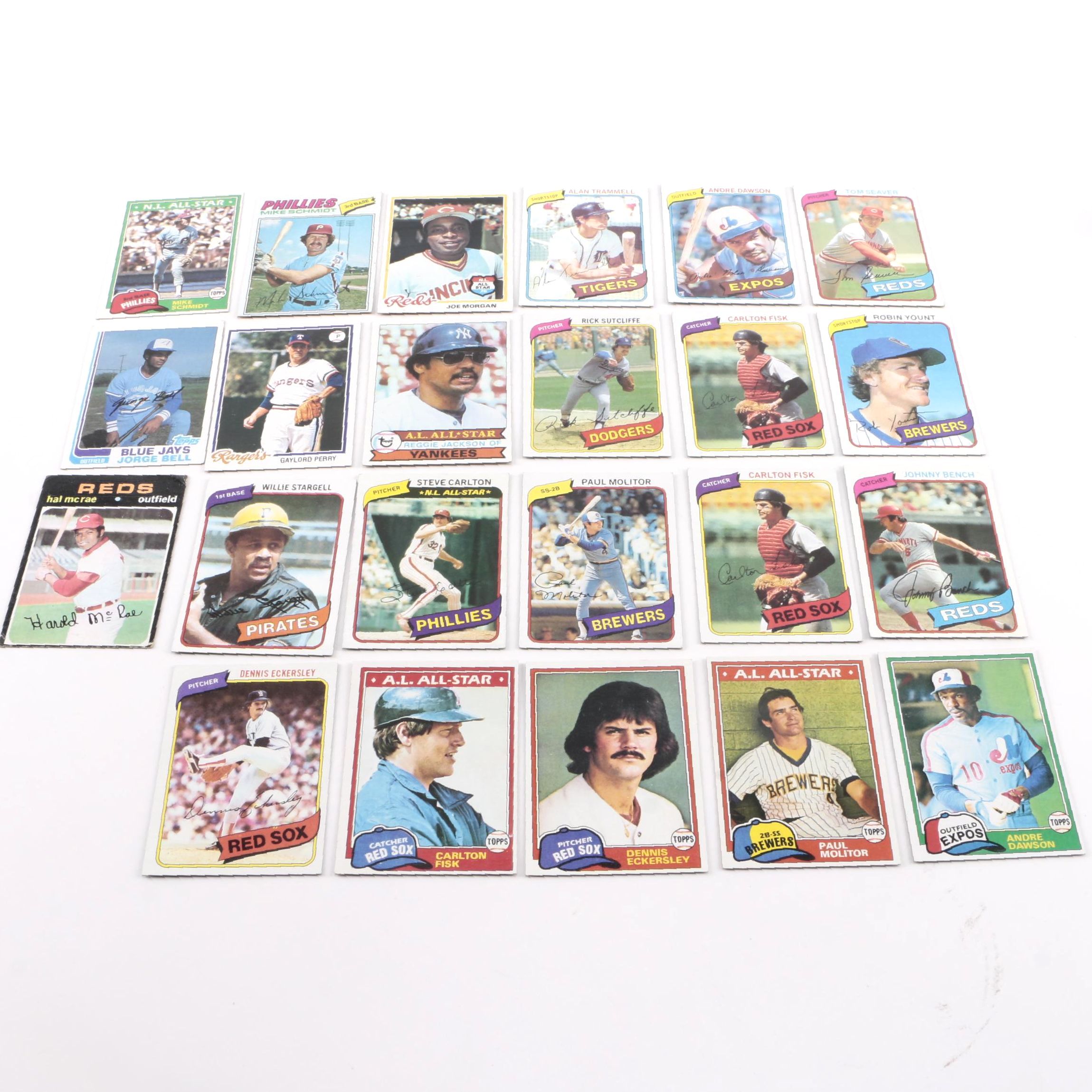 Collection of 1970s Topps Baseball Cards